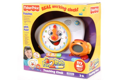 Childrens Toyshop  Toys : Fisher Price Fun 2 Learn Teaching Clock