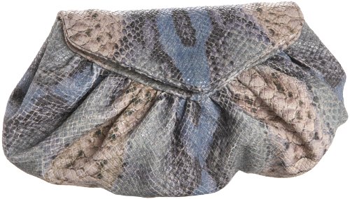 Lauren Merkin Diana Python-Embossed Clutch