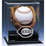 Cincinnati Reds MLB Baseball Display Case (Leather Glove)