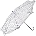 Darice Lace Embroidered Parasol, 32-Inch, White Party Supplies