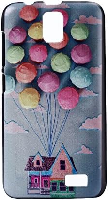 For Lenovo A328 case,Fannymac® Balloon hanging House Pattern Hard PC Snap-On Back Case Cover Shell for Lenovo A328