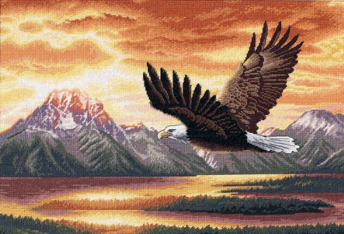 Gold Collection Silent Flight Counted Cross Stitch Kit: 16x11