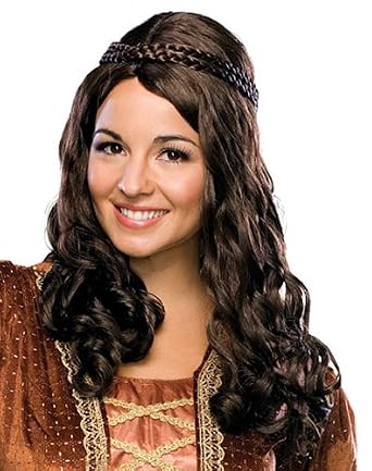 Adult Renaissance Wig in Brown