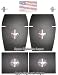 4PC Ford Mustang Pony Front & Rear Rubber Floor Mats