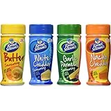 Kernel Season's Popcorn Seasoning 4 Flavor Variety Bundle: (1) Kernel Season's White Cheddar Popcorn Seasoning, (1) Kernel Season's Nacho Cheddar Popcorn Seasoning, (1) Kernel Season's Garlic Parmesan Popcorn Seasoning, and (1) Kernal Season's Butter Popcorn Seasoning, 2.85 Oz. Each
