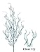26" Regal Peacock Iridescent Blue Mica Glitter Christmas Branch
