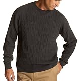 Nautica Mens Long Sleeve Allover Cable Crewneck Sweater