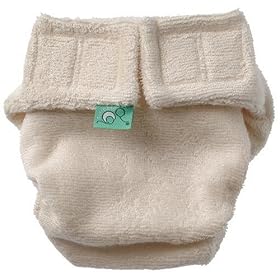 Tots Bots Nappy Starter Pack (Stage 1, Aplix Fastening, Natural Colour, Bamboo Material)