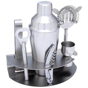 Buy 7pc Stainless Steel Cocktail Bar Set now!