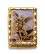 Lapel Pin - Saint Michael - Clear Covering - Exclusively from the Studios of Cromo NB (Milano, Italy)
