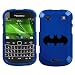 BLACKBERRY BOLD 9930 BLACK BATMAN ON BLUE HARD CASE COVER