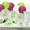 Sweet Pea 1st Birthday Deluxe Party Kit (8 guests)