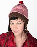 DeLux Strawberry Cupcake Pilot Hat with Ear Flaps - Limited Edition