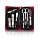Alice™ 8pc Manicure/Pedicure Kit, Leather Travel & Grooming Kit, Graduation Gift Ideas