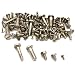 100 Clock Bell Case Screws Nickel Clockmaker Tool Parts