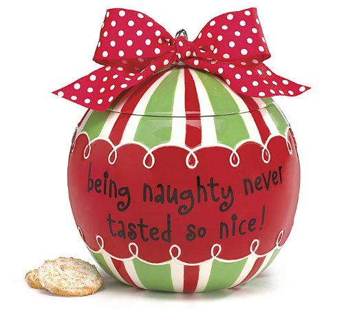 Christmas Tree Ornament Cookie Jar With 