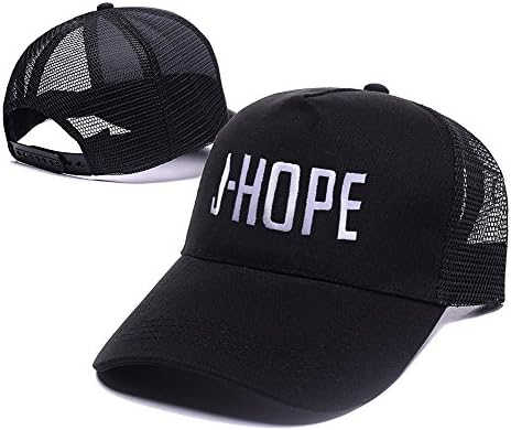 RHXING Kpop Bangtan Boy BTS J-Hope Adjustable Embroidery Unisex Casual Mesh Hat Leisure Baseball Mesh Cap