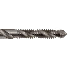 Dormer E022 Powdered Metal Steel Spiral Flute Threading Tap, Gold Oxide Finish, Round with Square End Shank, Modified Bottoming Chamfer