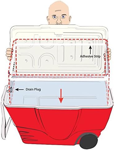 Allinliner Plastic Coolers Liner 14 (3 Pack) for Igloo - 110 Qt. Glide Pro - 32 x 14.5 x 15.5