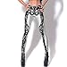 MicaCool Pants Mechanical Bones White Leggings Digital Print Tights