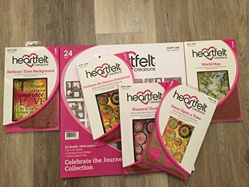 Heartfelt Creations Celebrate the Journey Collection with Paper Pad, 3 Matching Stamp Sets with Once Upon a Time Dies Background Stamp