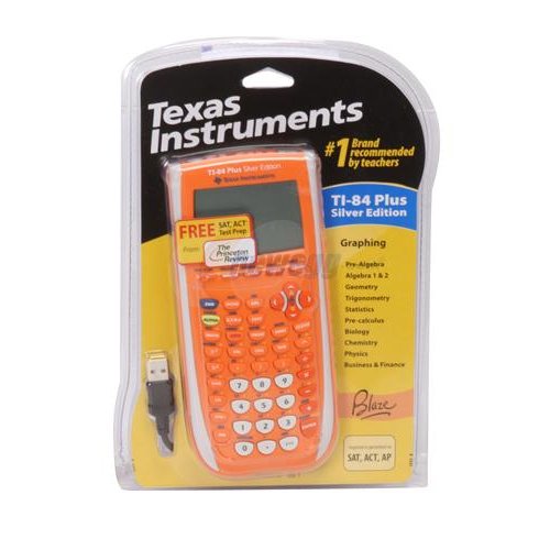 TI-84 PLUS SILVER EDITION GRAPHING CALCULATOR BLAZE