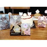 Puppy and Kitty Clear Treat Bag Cookie Bag 50-pieces (Kitty)