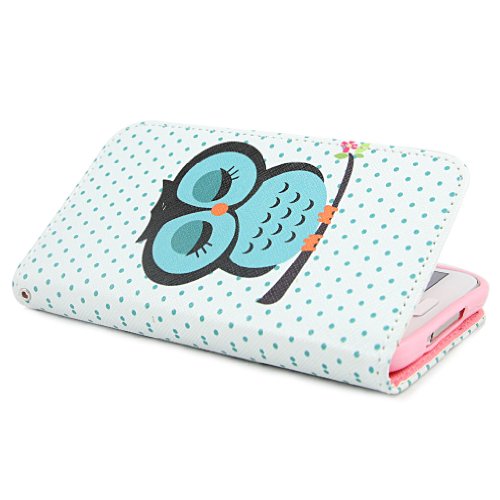 ivencase D79 Owl Design PU Leather Flip with Card Holder Case Cover for Samsung Galaxy S5 SV