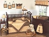 JoJo Designs 9-Piece Baby Crib Bedding Set - Camel and Chocolate Paisley