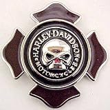Harley Davidson Skull & Cross Belt Buckle Biker