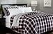 Pinzon 160-Gram Yarn-Dyed Flannel Twin Duvet Cover, Black/White Plaid