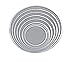 New Star Foodservice 50936 Restaurant-Grade Aluminum Pizza Baking Screen, Seamless, 8-Inch, Pack of 6