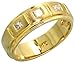 14 Karat Gold Radiantschliff Design Damen Diamanten Ring, mit 0.21 Karat unsichtbare Diamanten, (6mm) breit