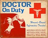 Funny Doctor On Duty Sign (Female)