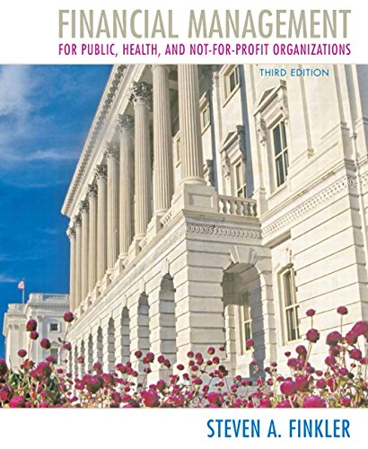 Financial Management for Public, Health, and Not-for-Profit Organizations (3rd Edition)