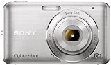 Sony DSC-W310S Digitalkamera (12 Megapixel, 28mm Weitwinkelobjektiv mit 4fach optischem Zoom, 6,9 cm (2,7 Zoll) LC-Display) silber - 