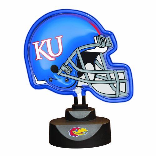 NCAA University of Kansas Neon Helmet