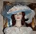 Victorian Tea Hat Blue Tea Hat NEW design by Darna Miss Blue Skies Crystal Fairy