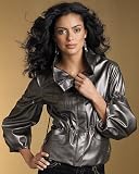 Review   / Cinched metallic jacket