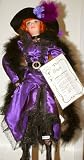 Exclusively Yours - Exclusive Porcelain Collectible Doll - Approx 24 Inches Tall - Name: PEARL - Designed by Jan McLean - Award Winning Designer - Victorian Era Fashion - Includes Doll Stand - COA - Out of Production - #1800 of 3000 - Collectible