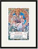 Black Framed/Matted Print 17x23, Slavia Insurance Company