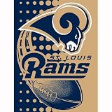 Saint Louis Rams NFL Royal Plush Raschel Blanket (Flash Series) (60