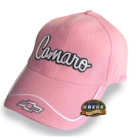 Camaro Hat Cap Pink Chevrolet Chevy (Apparel Clothing) by Chevrolet Apparel