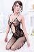 VISKEY Sexy Lady Black Crotchless Fish Net Body Stocking Bodysuit Lingerie Nightwear