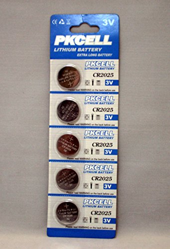 3v Button Cell 5pcs Cr2025 Dl2025 Lithium Battery for Scales Calculators
