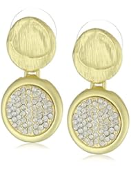 Leslie Danzis Pave Crystal Drop Earrings