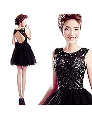 Girls Knee Length Short Lace Beaded 2015 Scoop Neck Prom Dress/Party Dress 