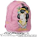 MISHA Daypack ED HARDY Backpack PINK GEISHA Schulrucksack Rucksack - NEU Rosa PINK