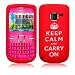from AIO AIO Keep Calm & Carry On Lasred Silicone Case For Nokia C3 + LCD Screen Protector