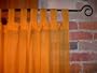 Gold Sheer 100% Cotton Gauze Tab Curtain, 44 inches X 104 inches